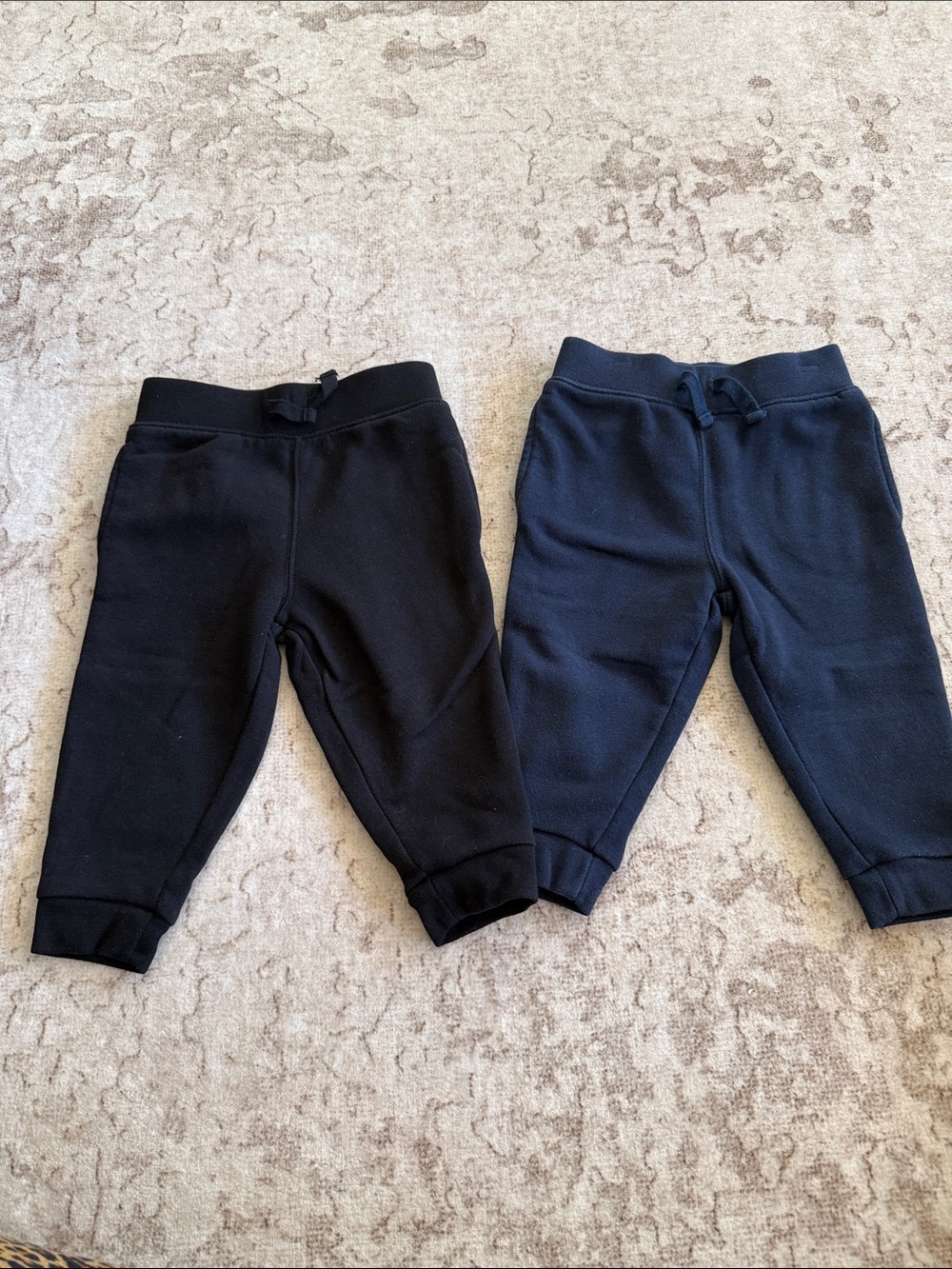 The Children's Place Black & Navy Jogger Sweatpants Duo
